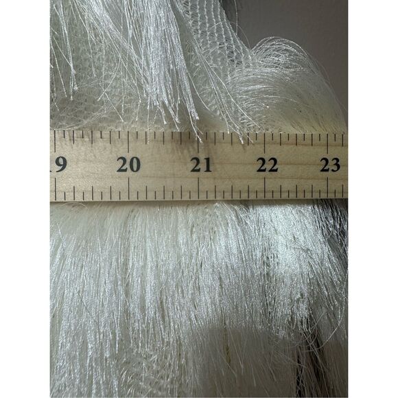 NWT Kaviar Gauche Twist Pulli Full Fringe Long Sleeve Mini Dress Women's 8US - Picture 6 of 13